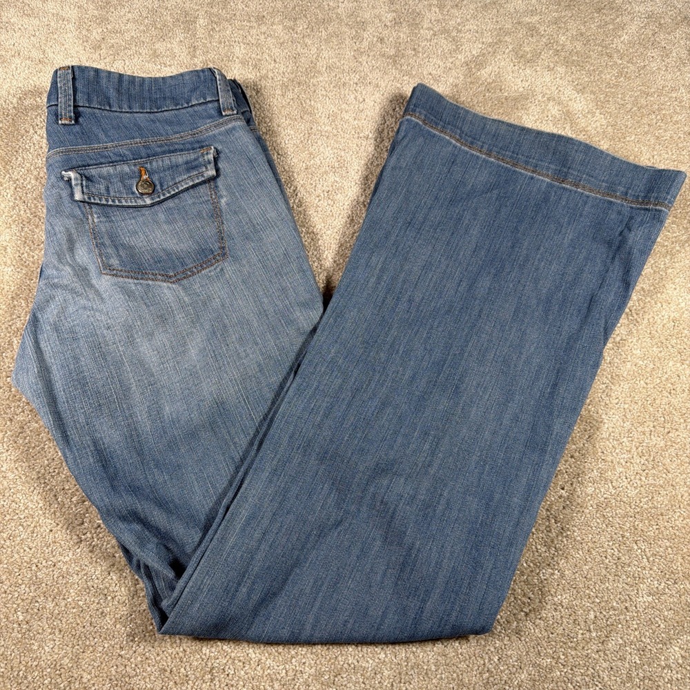 Banana Republic Womens Classic Flare Leg Blue Jeans‎ 2 (FITS 29 X 32) Denim